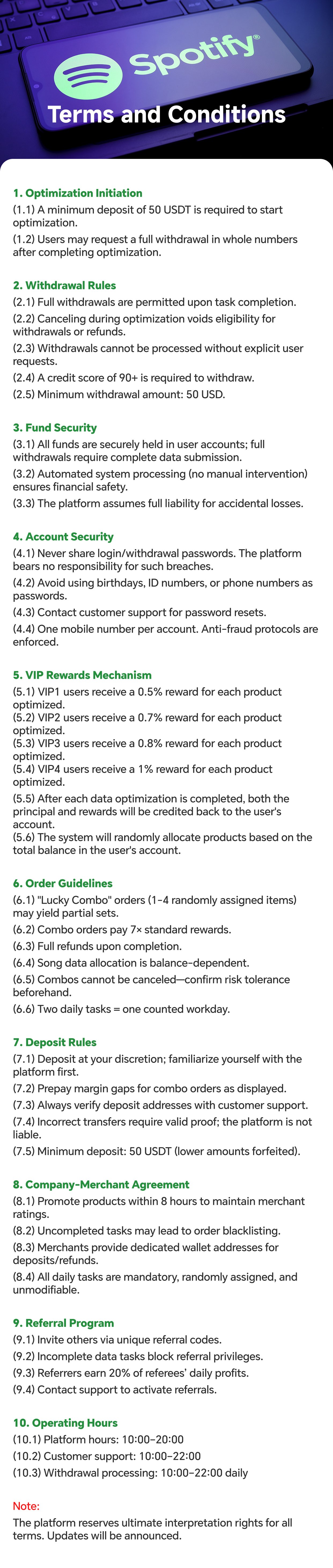 Terms and Conditions